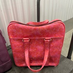 Vintage Samsonite Silhouette Carry On-Pink-Retro Luggage-Tote